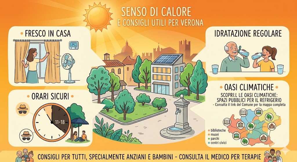 Verona – Intensa ondata di calore in arrivo nel fine settimana